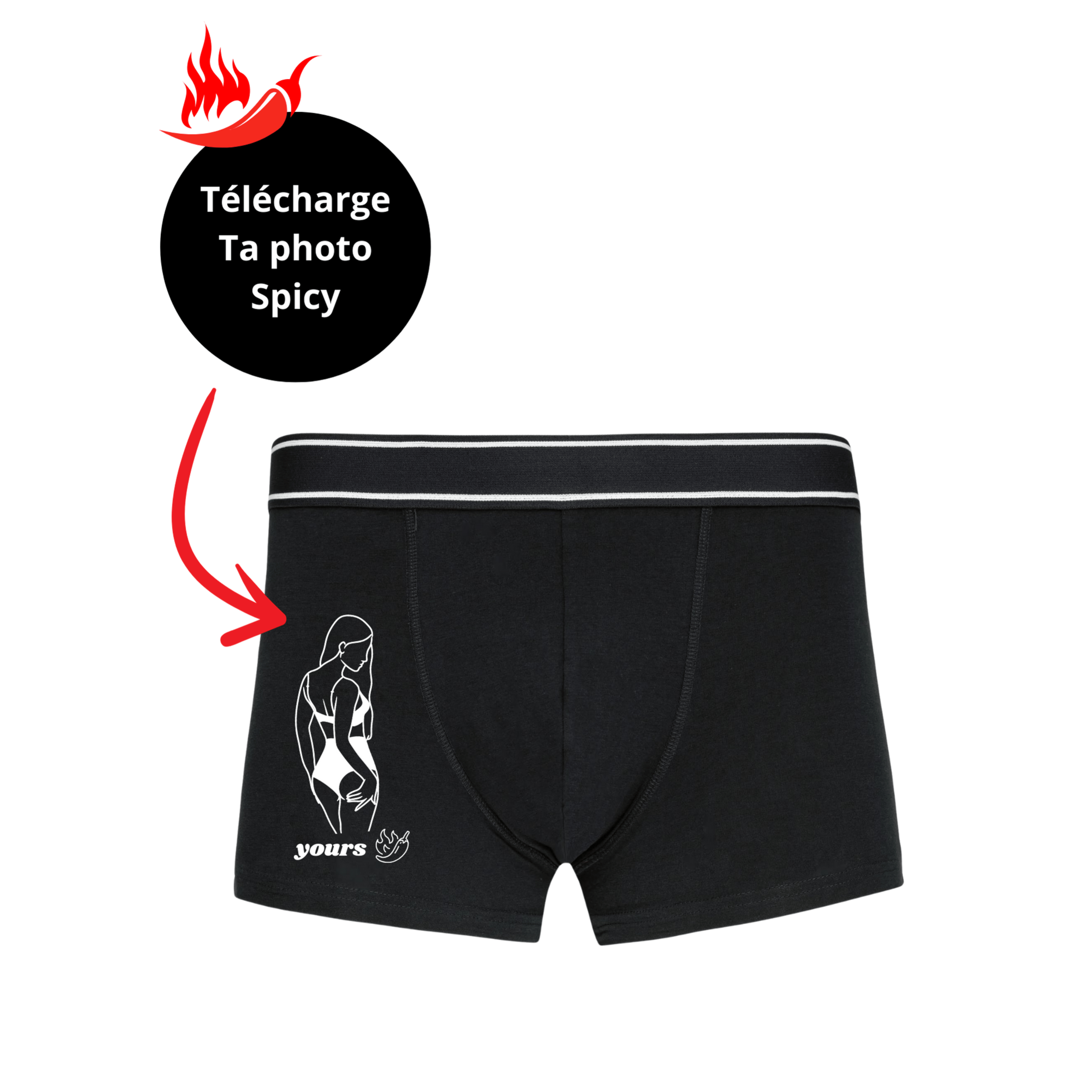 Boxer à personnaliser avec ta photo spicy🌶 - Majestic Store