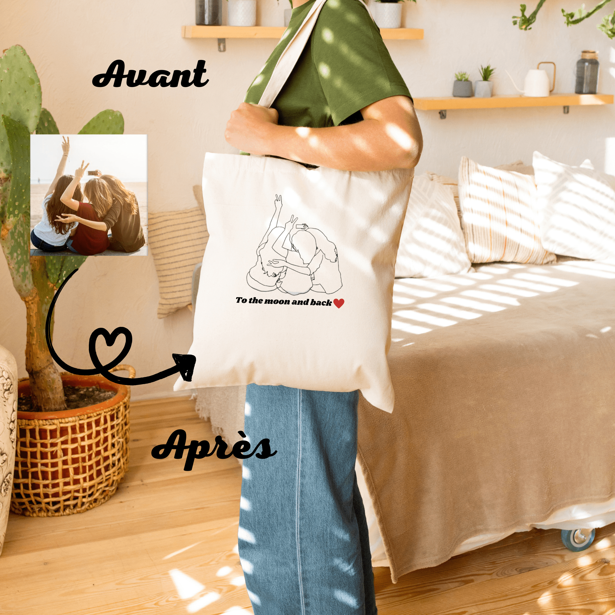 Tote Bag à personnaliser avec ta photo - Majestic Store