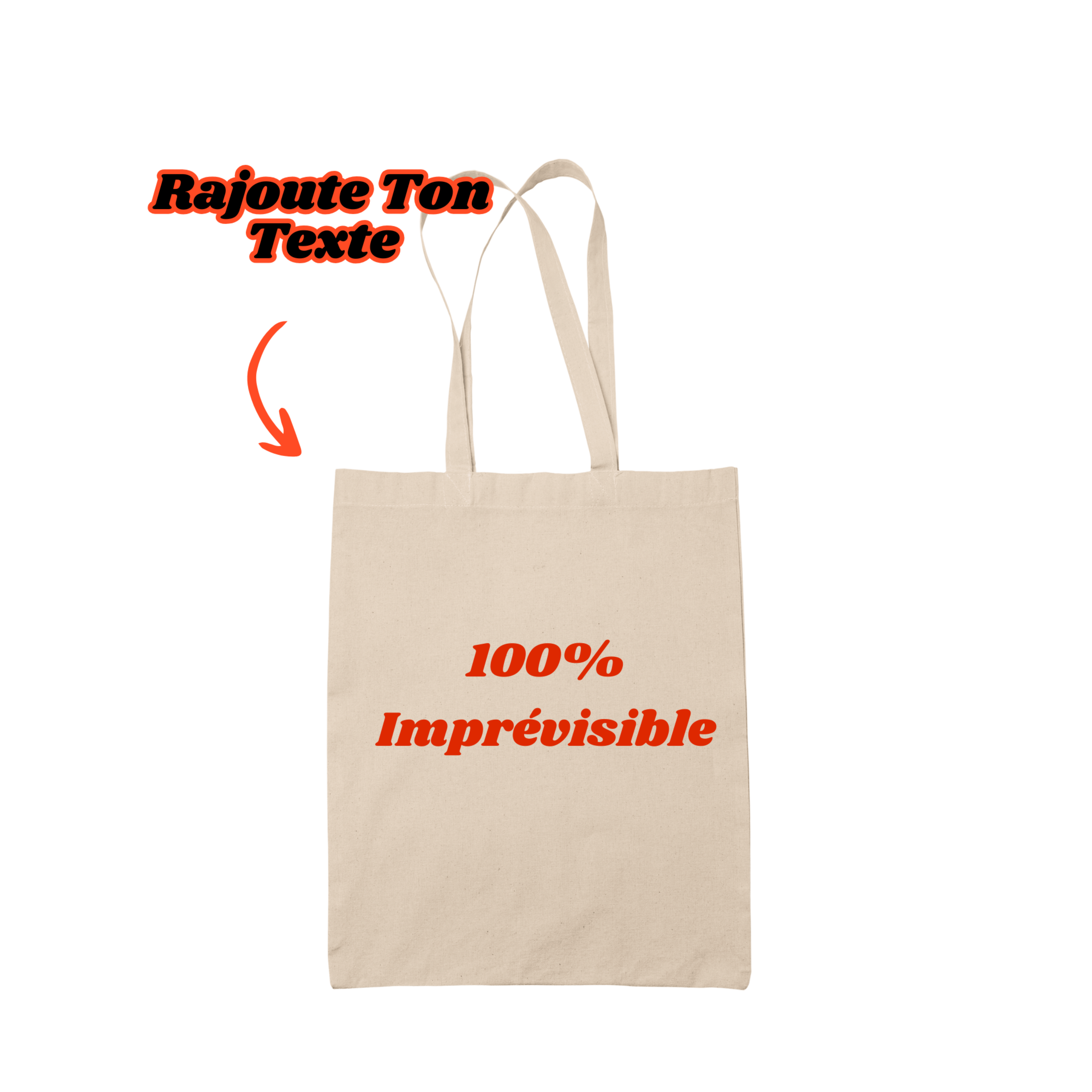 Tote Bag Personnalisé avec Texte - Majestic Store