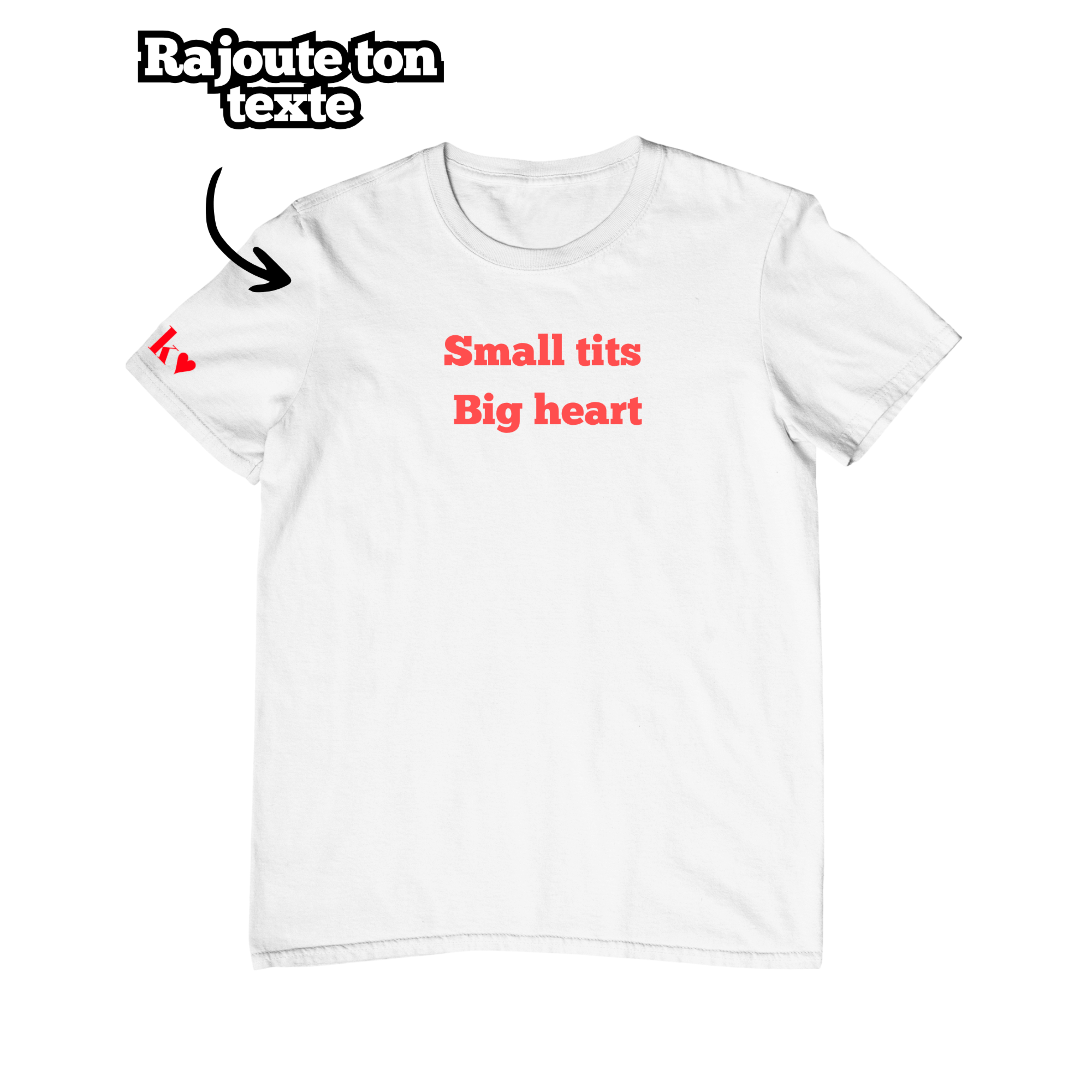 T-shirt unisexe à personnaliser avec Texte - Majestic Store