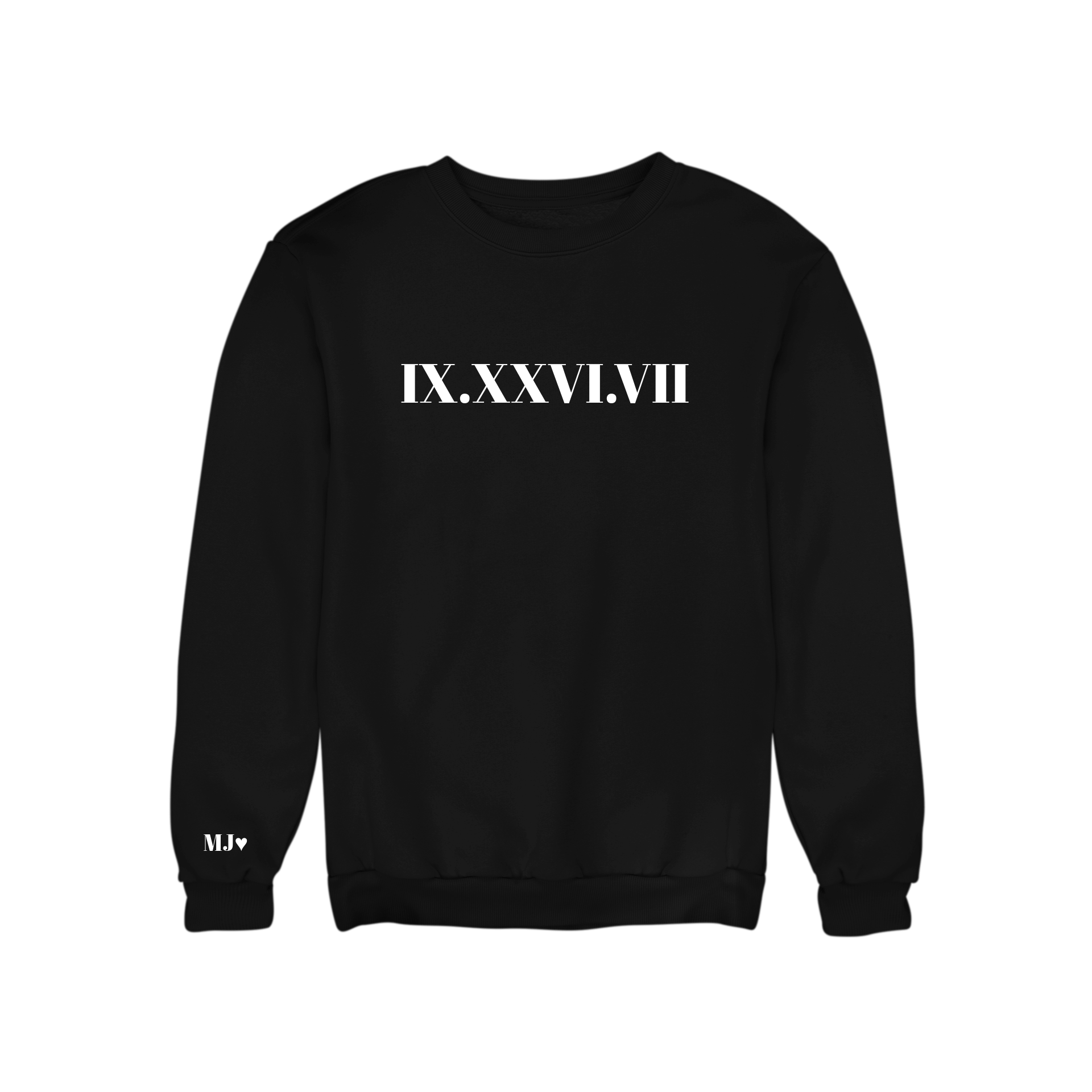 Sweat Oversize Unisexes - Date en chiffres romains - Majestic Store
