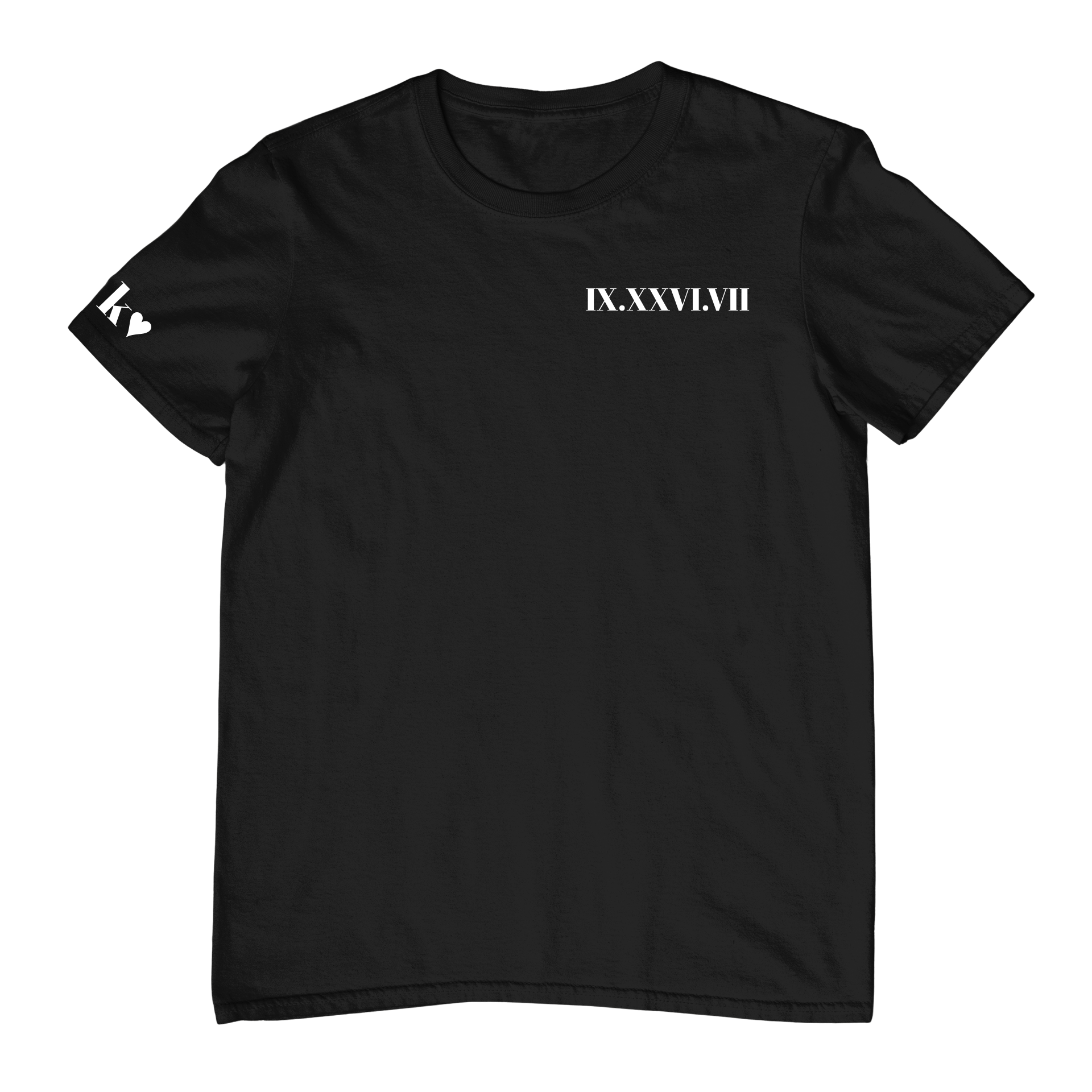 T-shirts Oversize Unisexes - Date en chiffres romains - Majestic Store