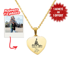 Collier Coeur Gravé
