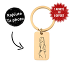 Porte-Clé Gravé Photo Spicy 🌶️