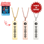Collier Personnalisé Avec Code Chanson Préférée 🎵✨