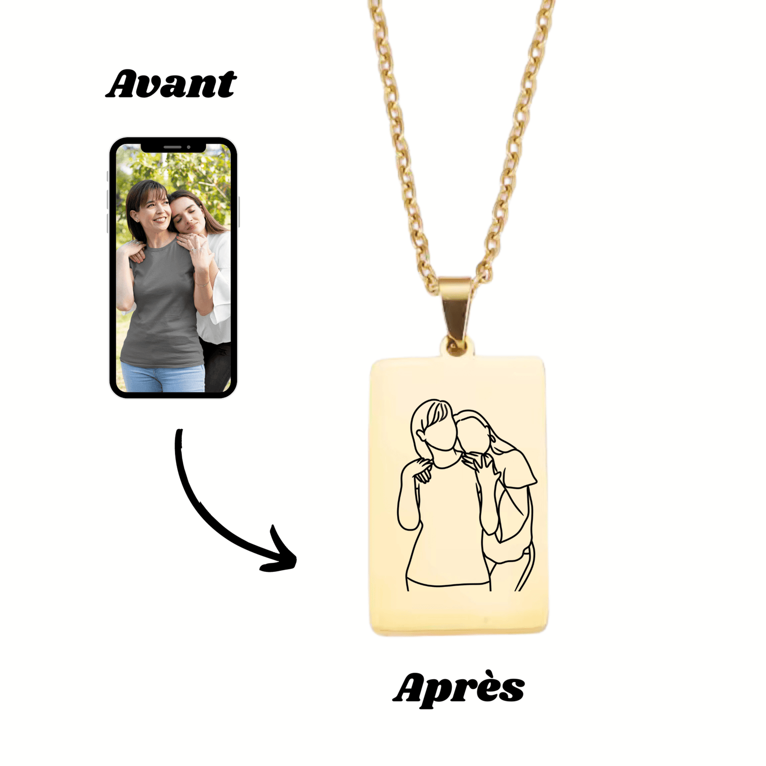 Collier à Graver - Majestic Store