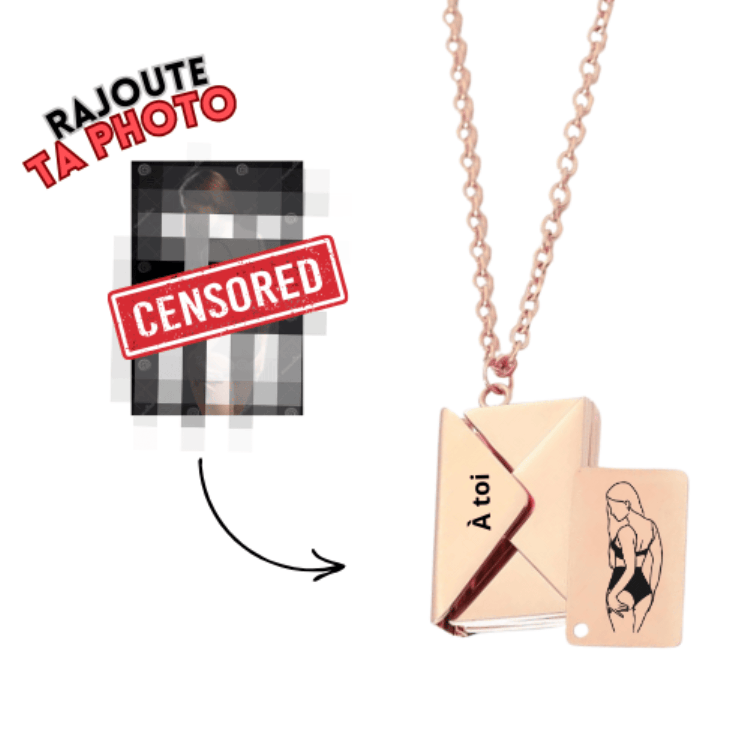 Collier Enveloppe mystère Photo spicy 🌶️ - Majestic Store