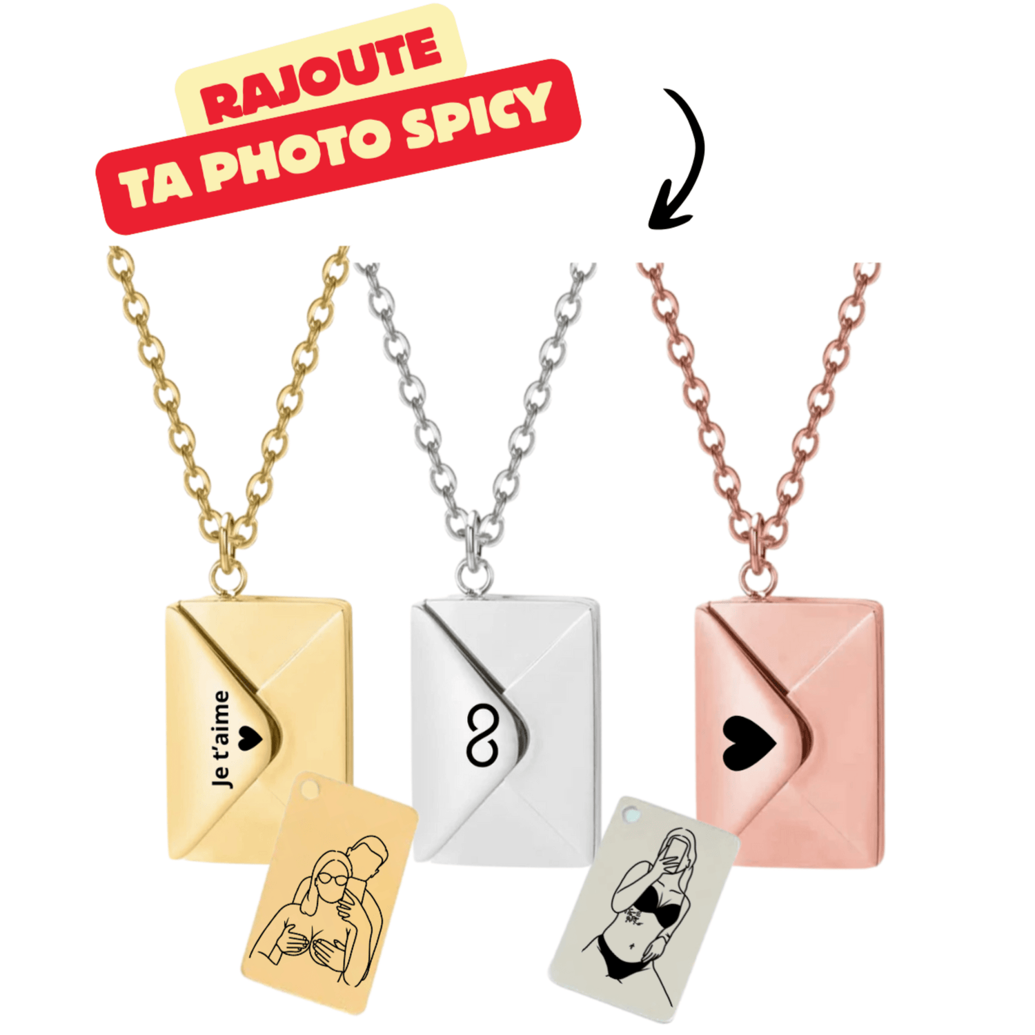 Collier Enveloppe mystère Photo spicy 🌶️ - Majestic Store
