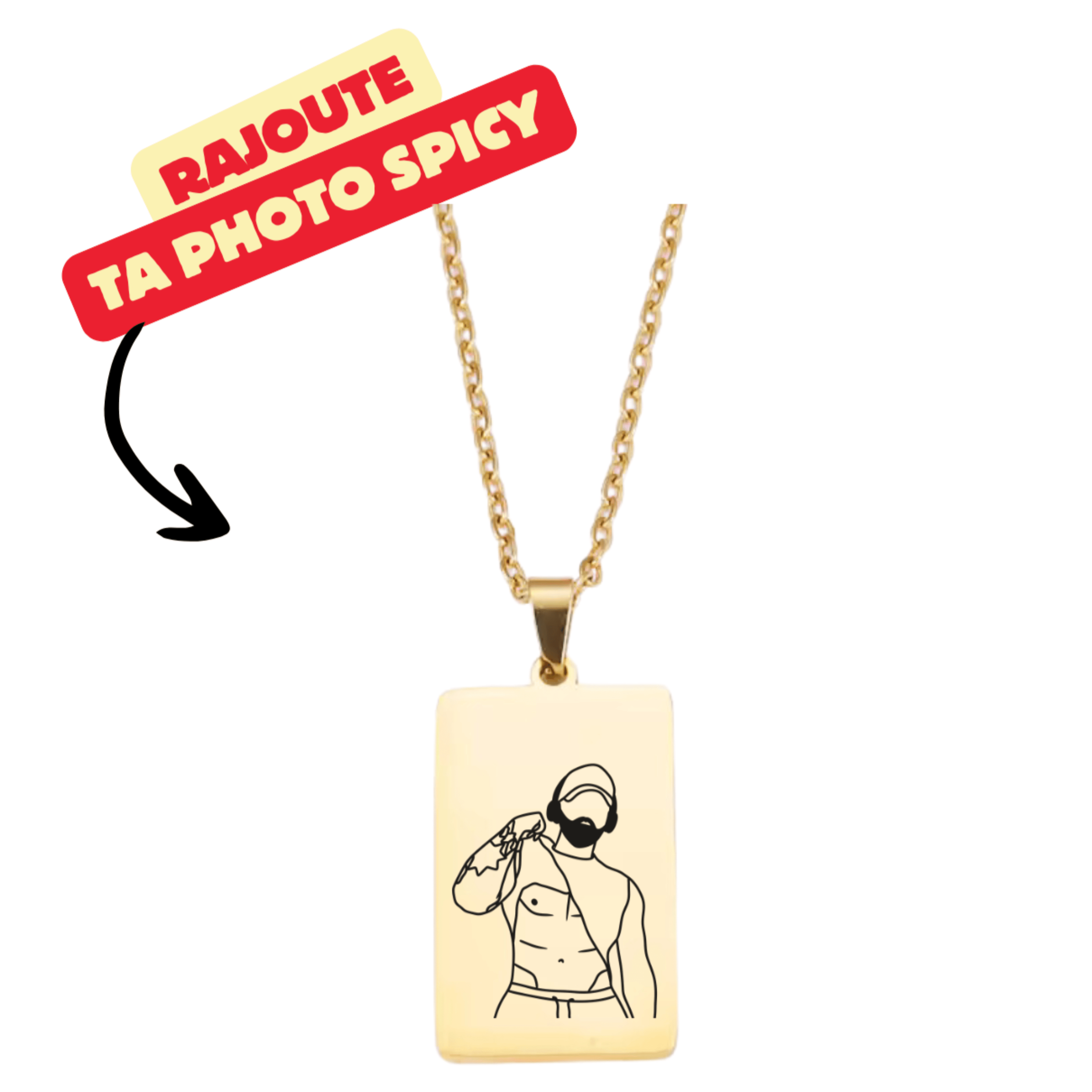 Collier simple Photo spicy 🌶️ - Majestic Store