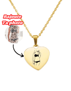 Collier Coeur À Graver Avec Photo / Texte 📸 🎁 - Majestic Store