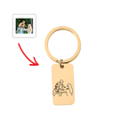 Porte - Clé à Graver Avec Photo / Fête des pères 📸 🎁 - Majestic Store