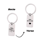 Porte - Clé à Graver Avec Photo / Fête des pères 📸 🎁 - Majestic Store