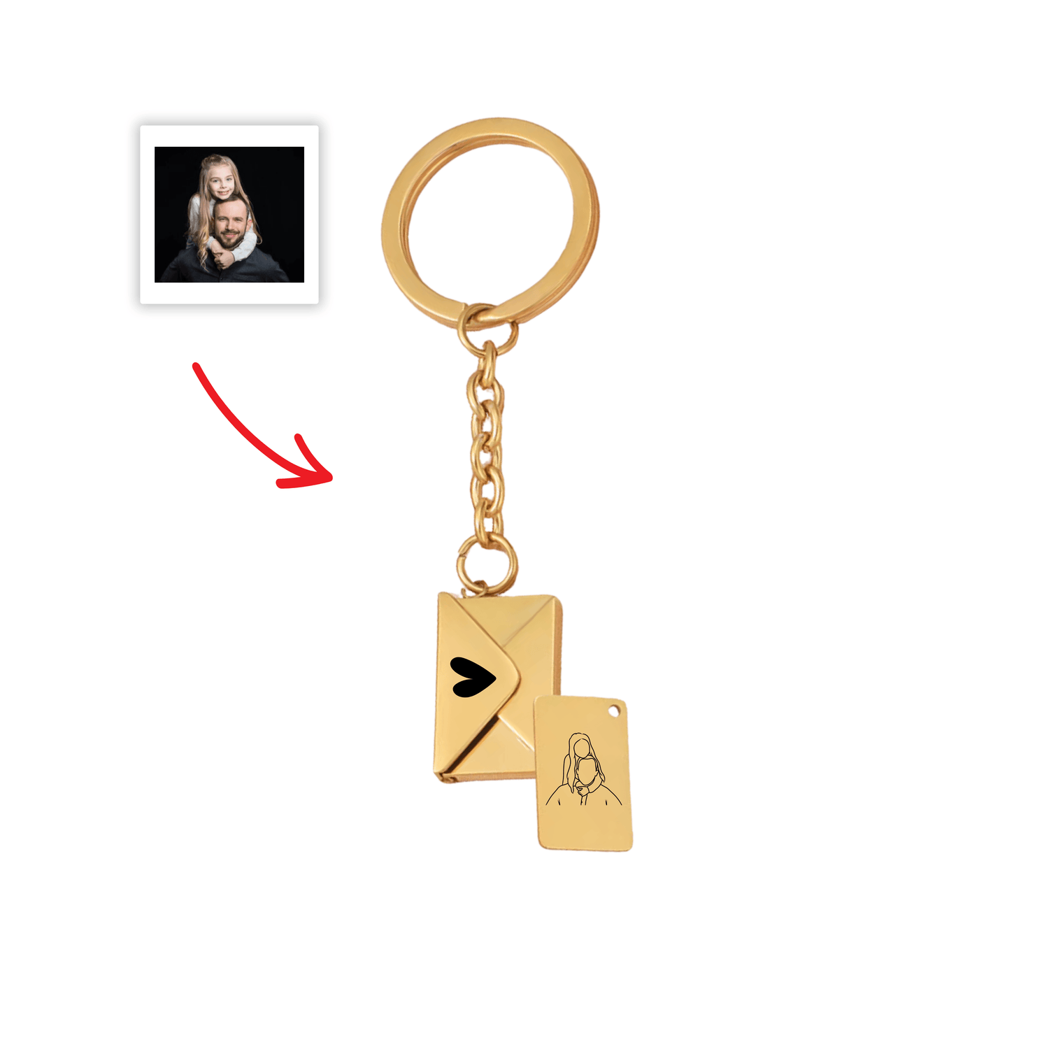 Porte - clés Enveloppe Mystère / Fête des pères 📸 🎁 - Majestic Store