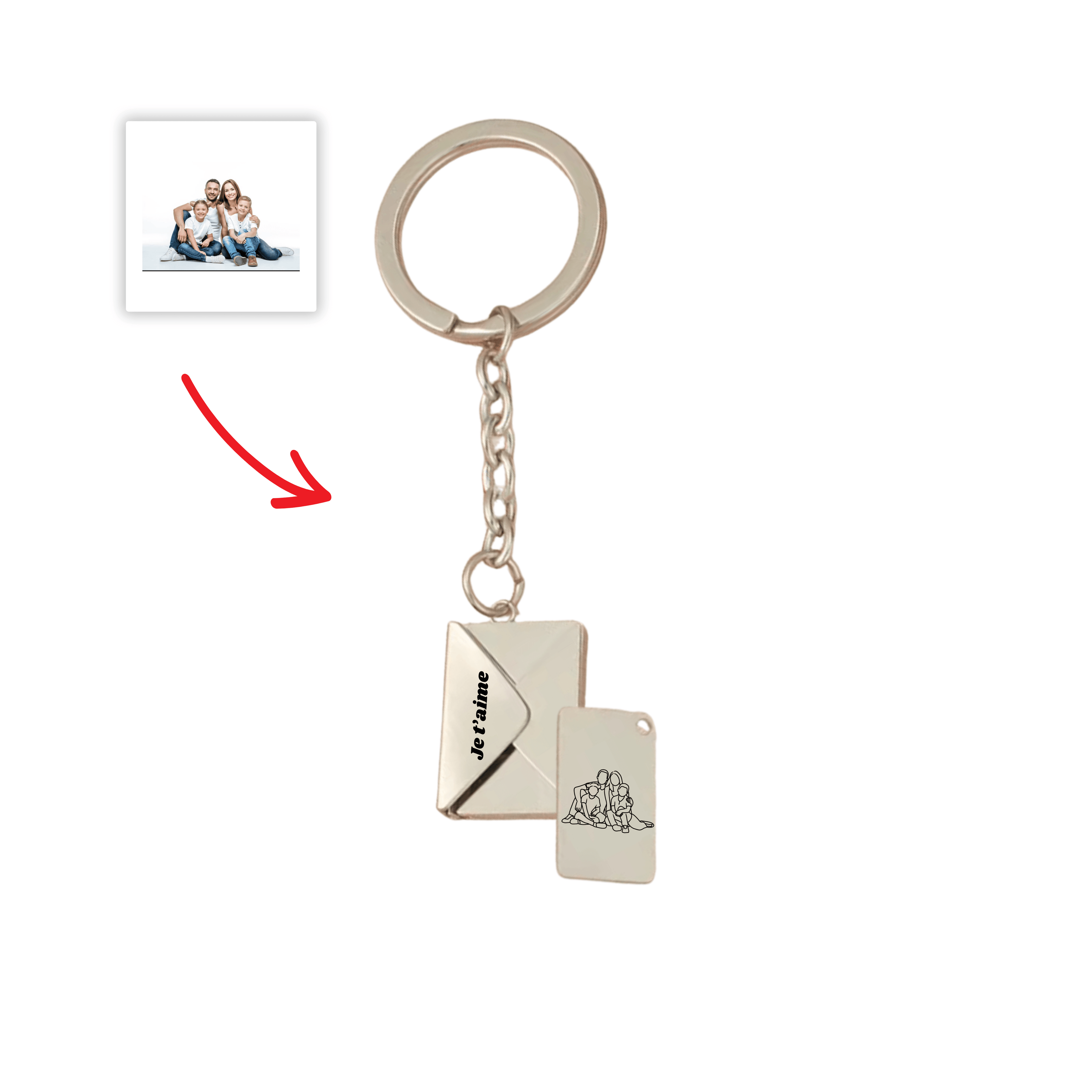 Porte - clés Enveloppe Mystère / Fête des pères 📸 🎁 - Majestic Store