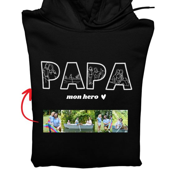 Sweat À Capuche À  Personnaliser Avec Photos / Fête des pères 📸 🎁