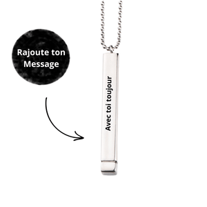 Collier Message Caché / Fête des pères 📸 🎁 - Majestic Store