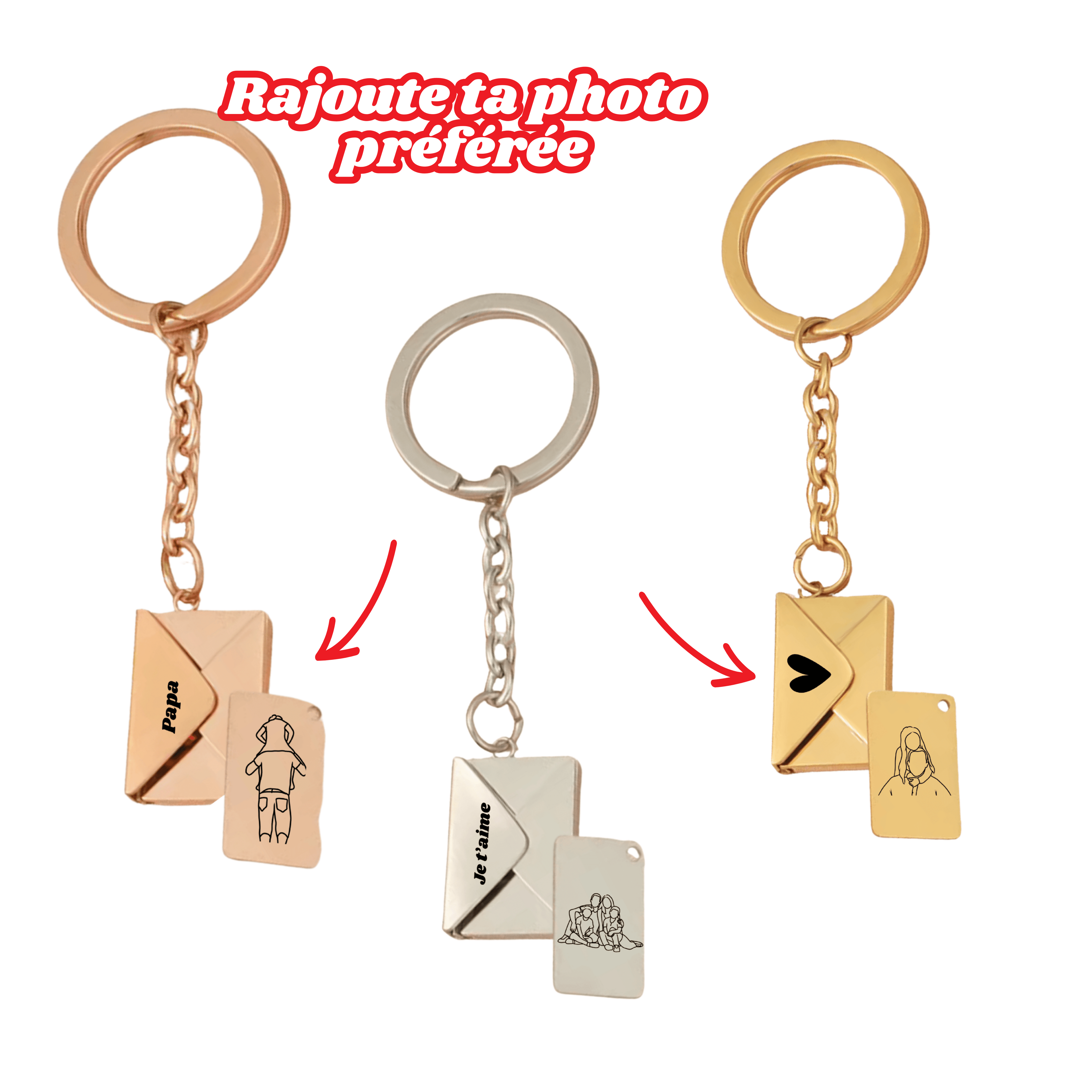 Porte - clés Enveloppe Mystère / Fête des pères 📸 🎁 - Majestic Store