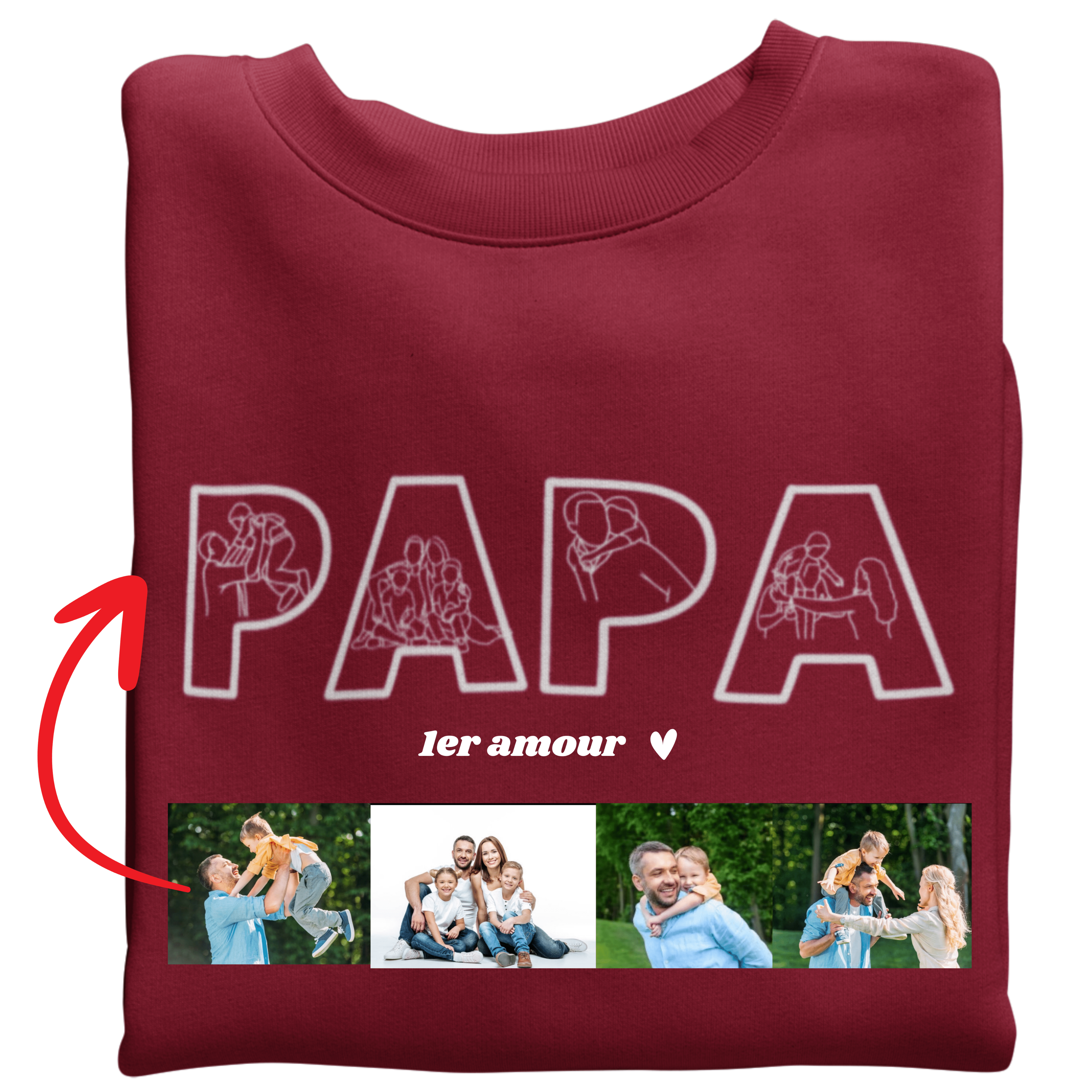 Sweat À Personnaliser Avec Photos / Fête des pères 📸 🎁 - Majestic Store