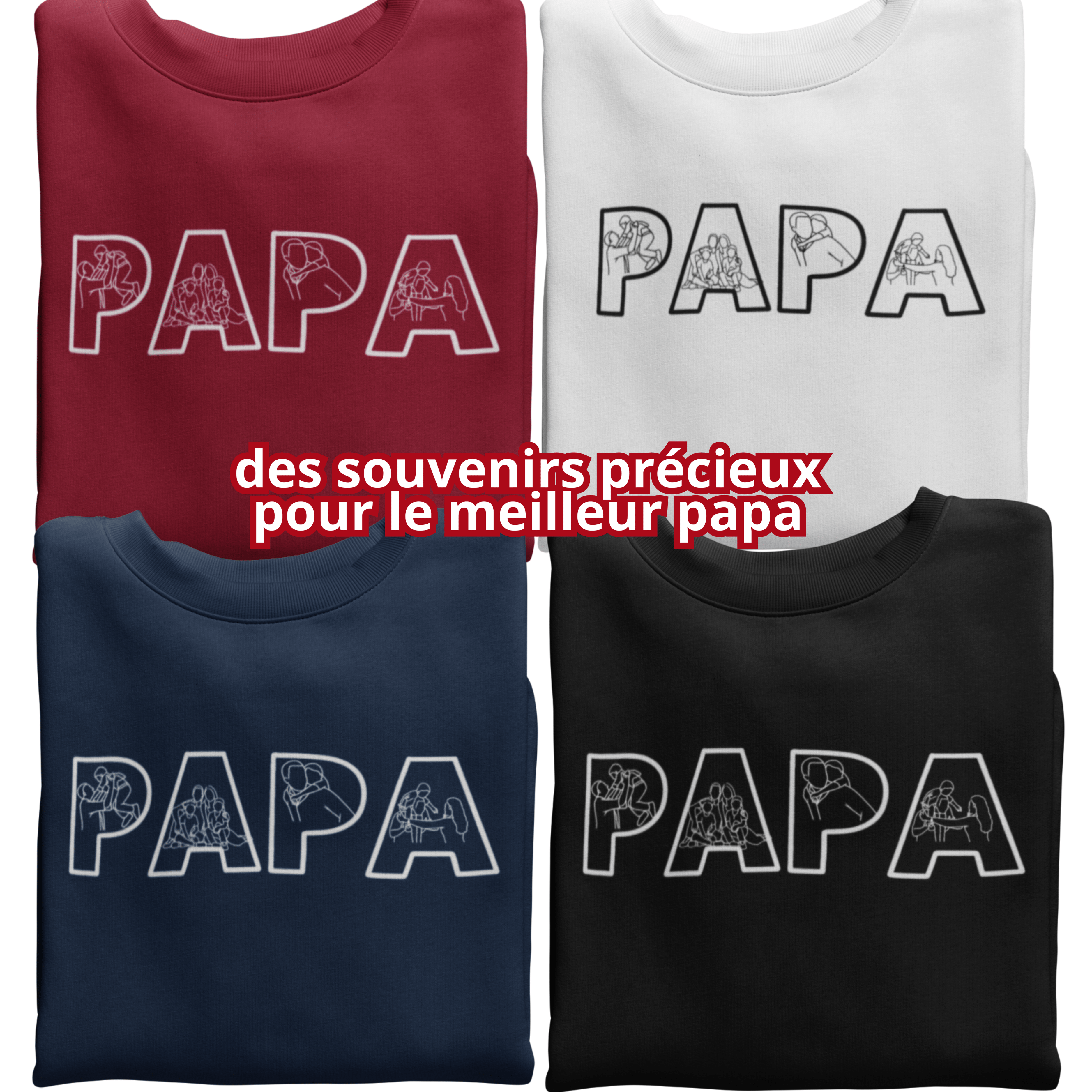 Sweat À Personnaliser Avec Photos / Fête des pères 📸 🎁 - Majestic Store