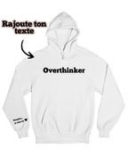 Hoodie unisexe oversize à personnaliser avec Texte - Majestic Store