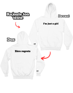 Hoodie unisexe oversize à personnaliser avec Texte - Majestic Store