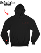 Hoodie unisexe oversize à personnaliser avec Texte - Majestic Store