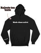 Hoodie unisexe oversize à personnaliser avec Texte - Majestic Store