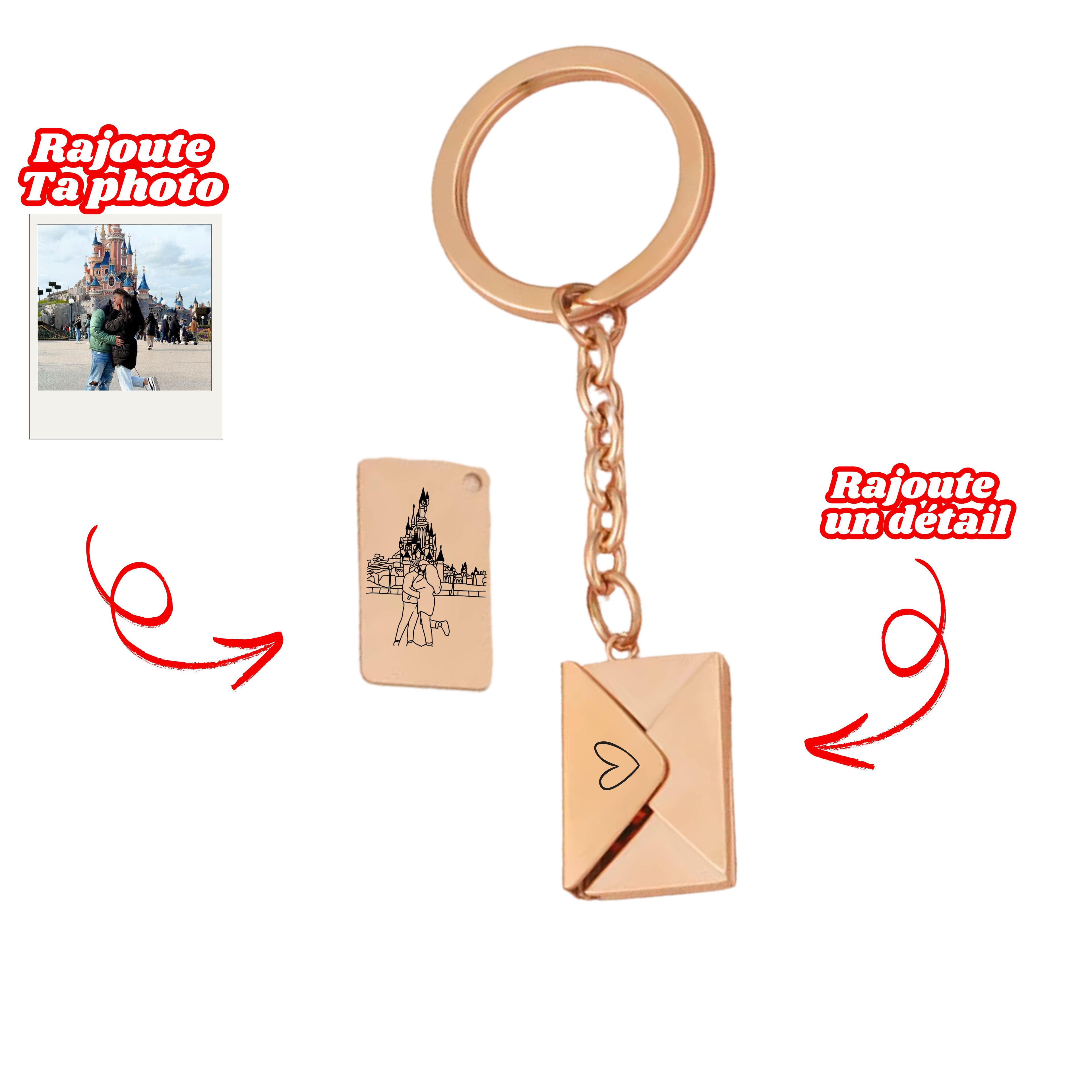 Porte - clés Enveloppe Mystère 💌✨ - Majestic Store