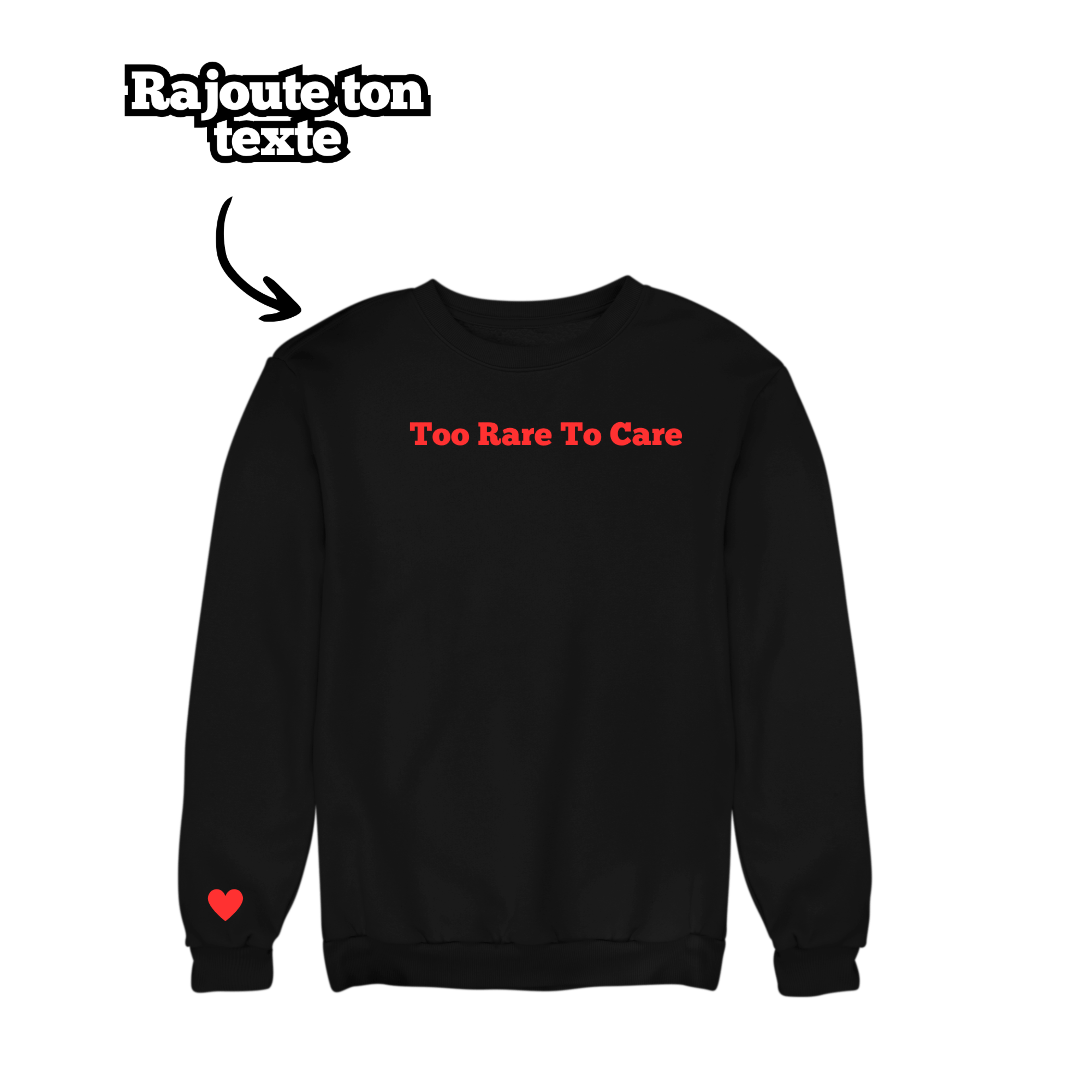 Sweat unisexe oversize à personnaliser avec Texte - Majestic Store