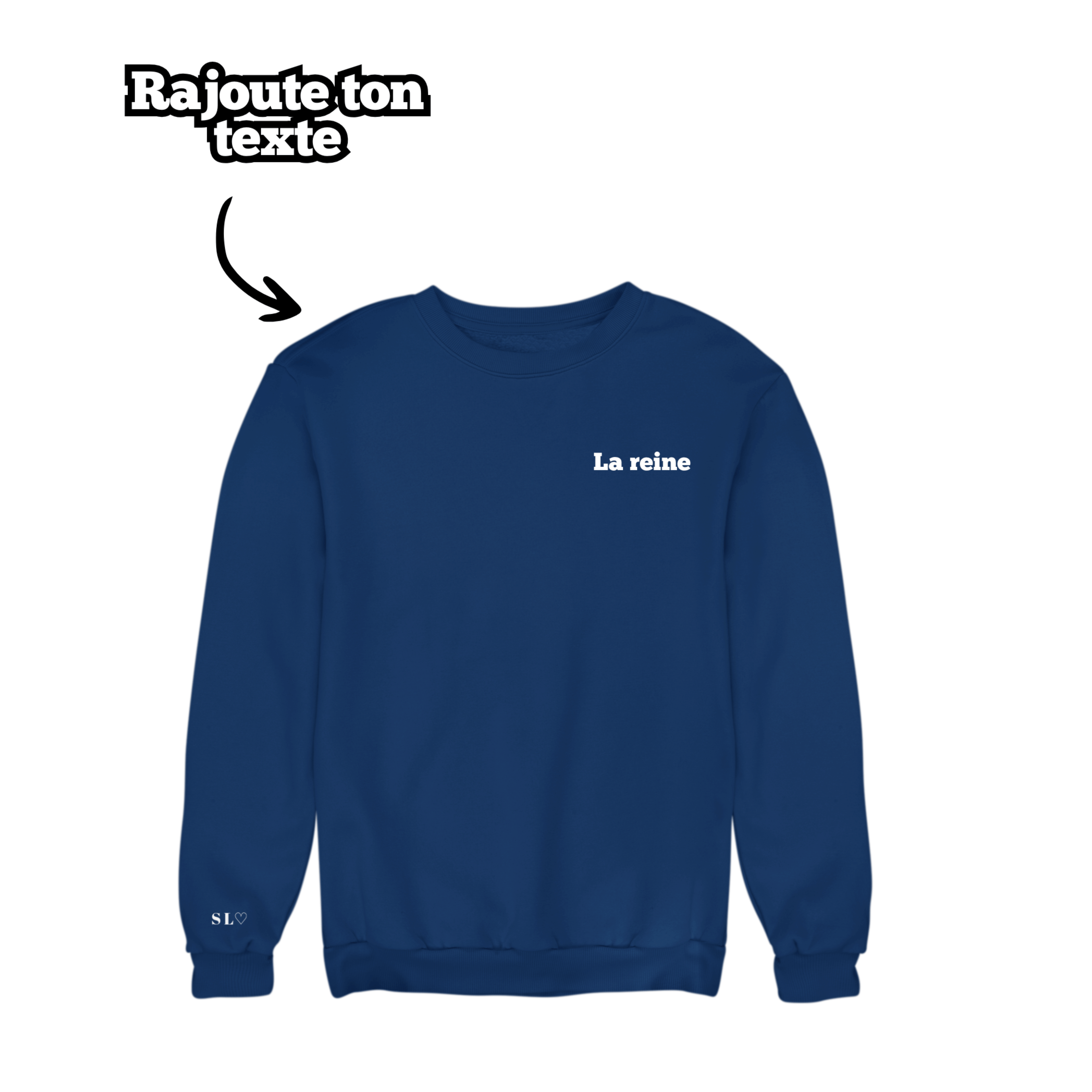 Sweat unisexe oversize à personnaliser avec Texte - Majestic Store
