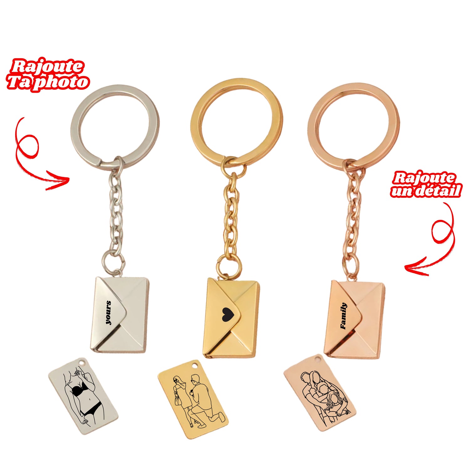 Porte - clés Enveloppe Mystère 💌✨ - Majestic Store