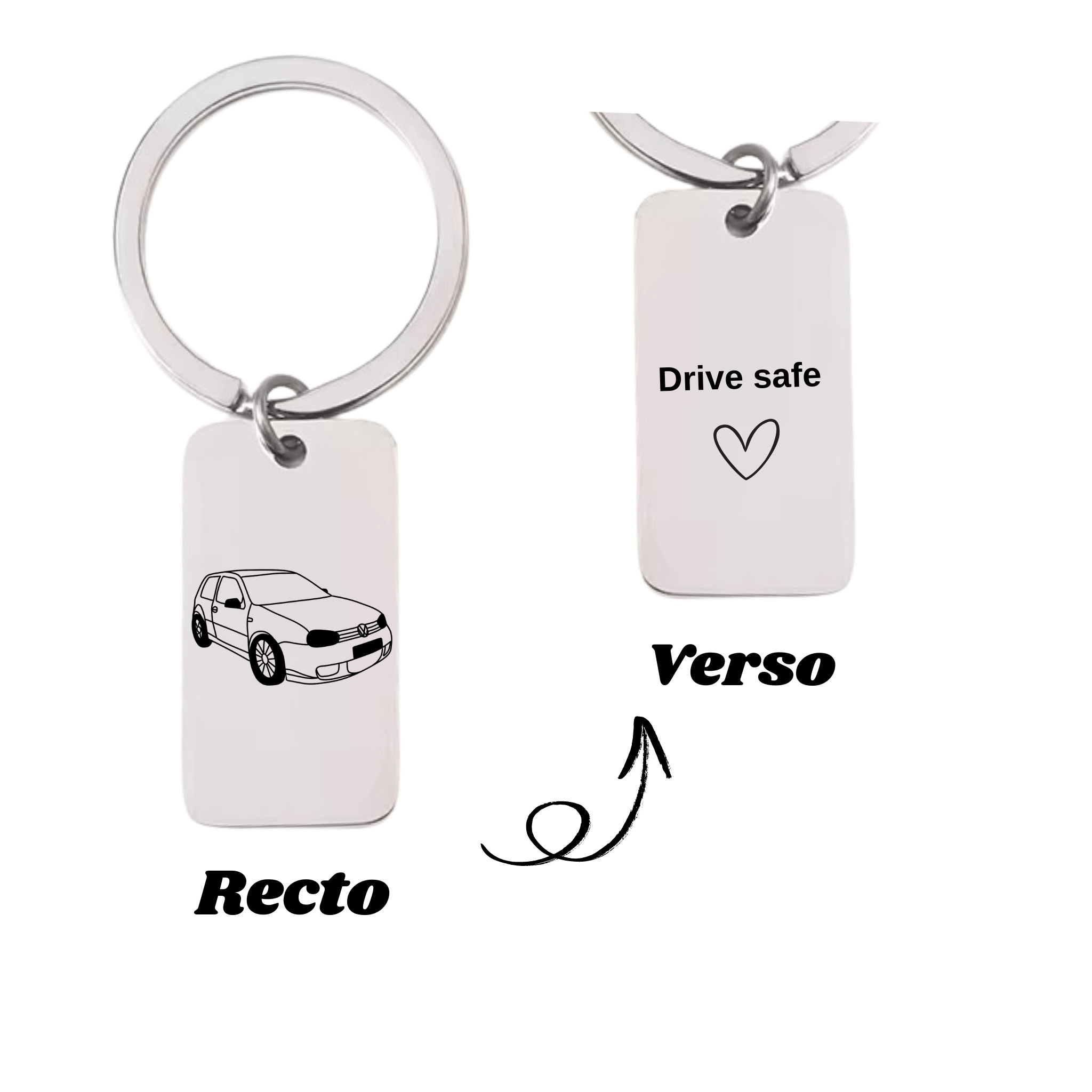 Porte - Clé à Graver Avec Photo Spicy 🌶️ - Majestic Store