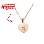 Collier Coeur À Graver Avec Photo / Texte 📸 🎁 - Majestic Store