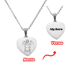 Collier Coeur À Graver Avec Photo / Texte 📸 🎁 - Majestic Store