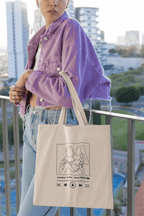 Tote Bag à personnaliser avec ta photo + chanson préférée - Majestic Store
