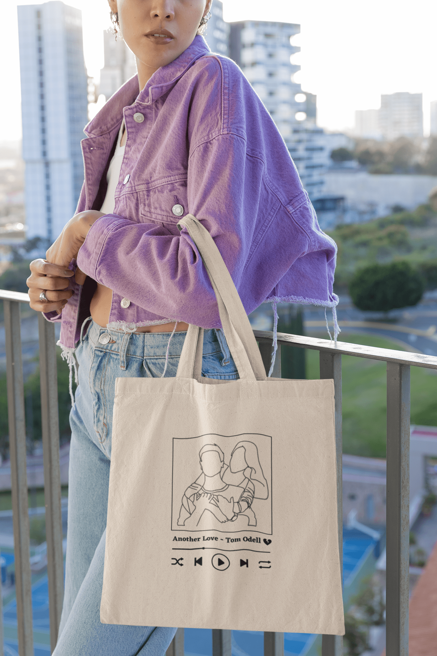Tote Bag à personnaliser avec ta photo + chanson préférée - Majestic Store