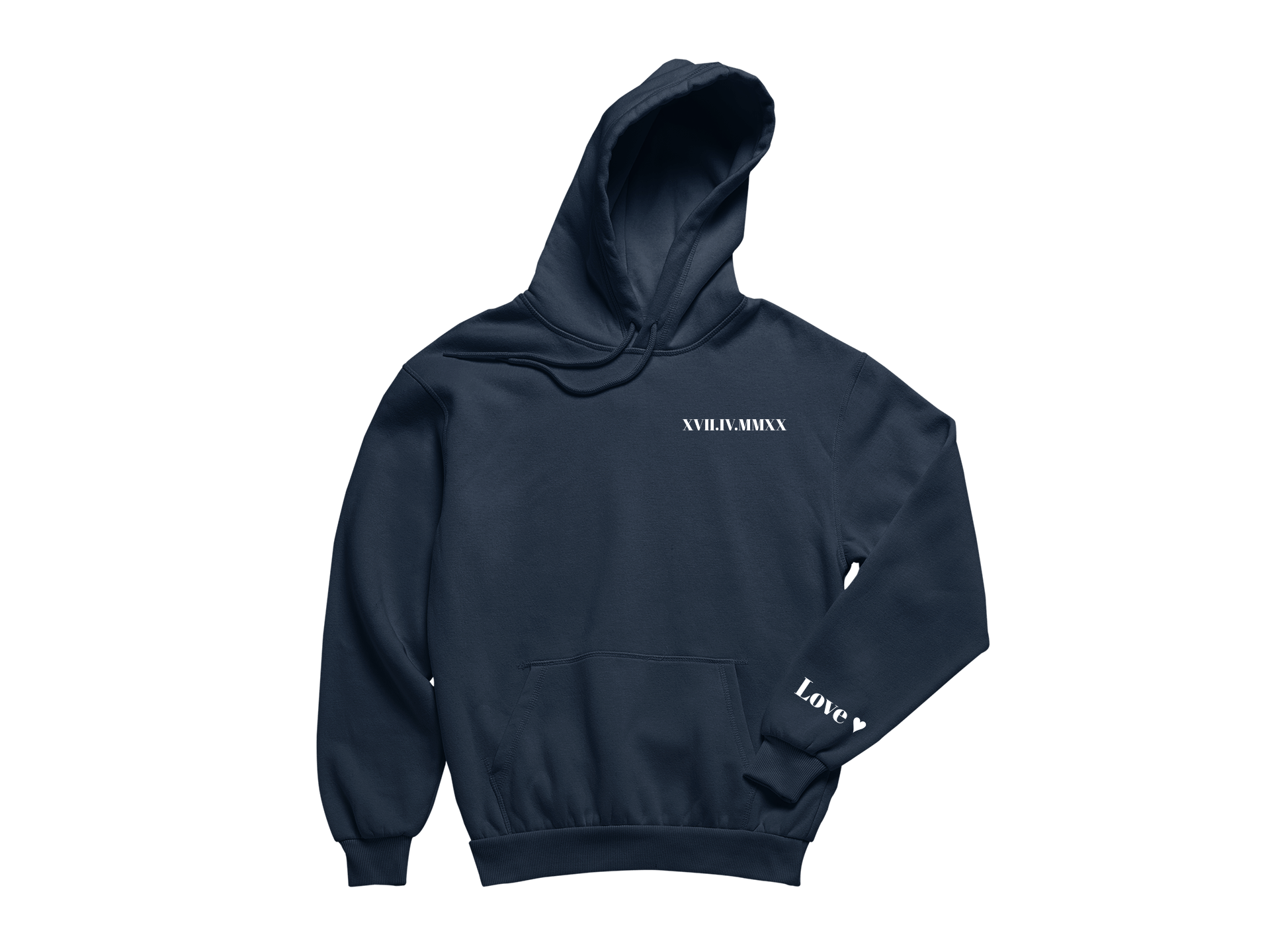 Hoodie Oversize Unisexes - Date en chiffres romains - Majestic Store