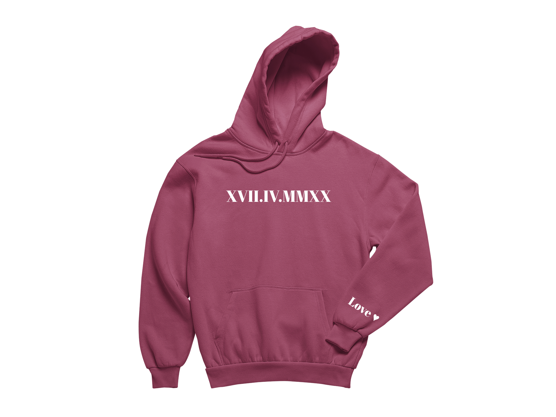 Hoodie Oversize Unisexes - Date en chiffres romains - Majestic Store