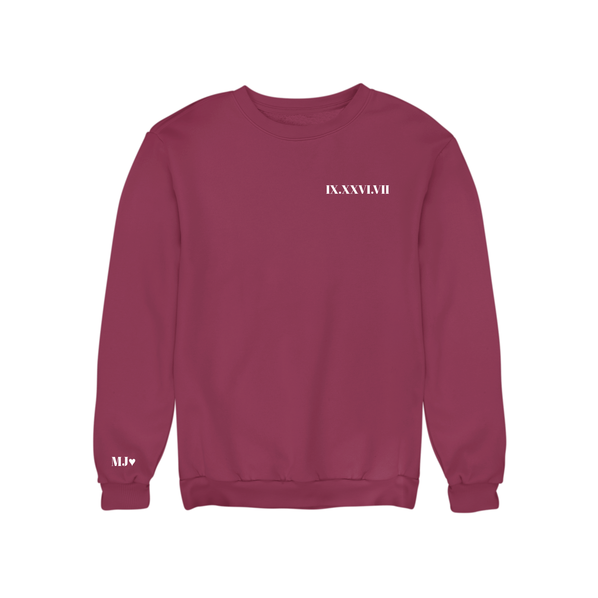 Sweat Oversize Unisexes - Date en chiffres romains - Majestic Store