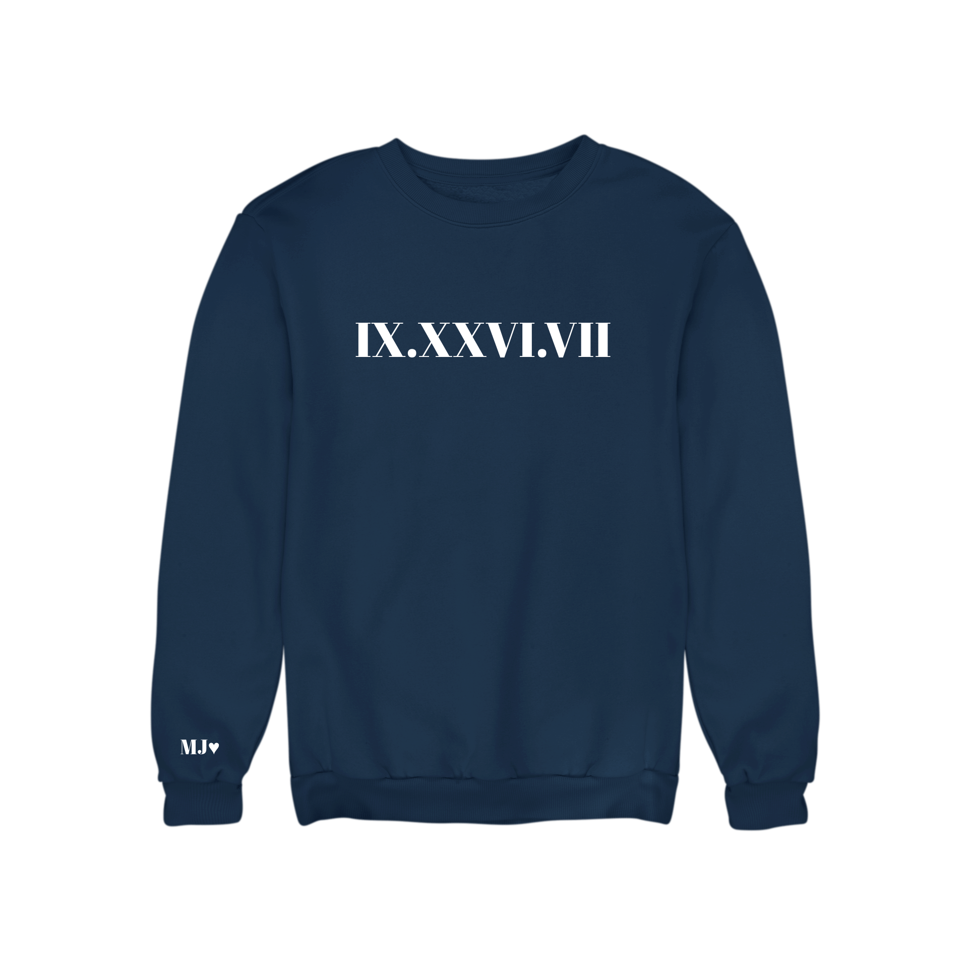 Sweat Oversize Unisexes - Date en chiffres romains - Majestic Store