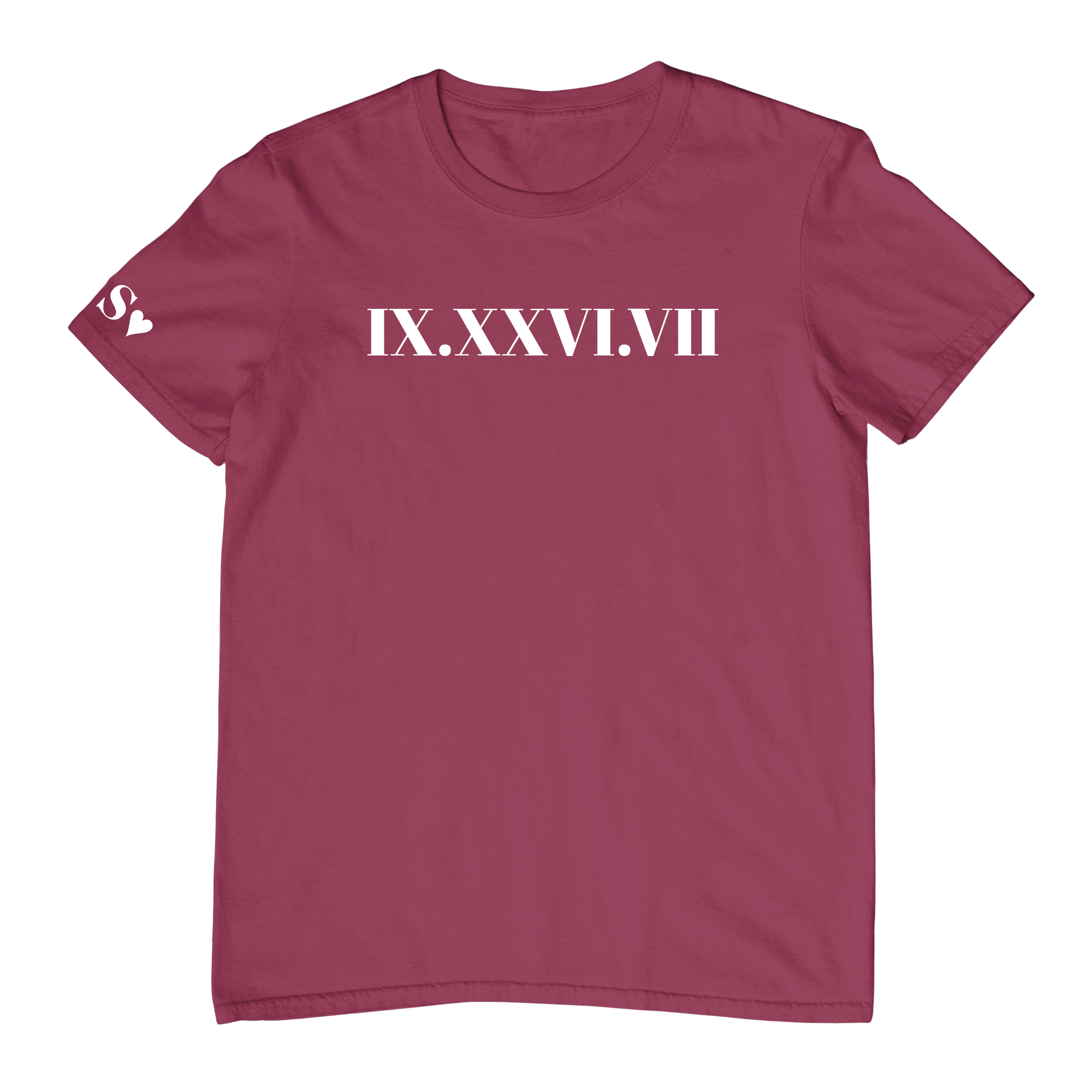 T-shirts Oversize Unisexes - Date en chiffres romains - Majestic Store