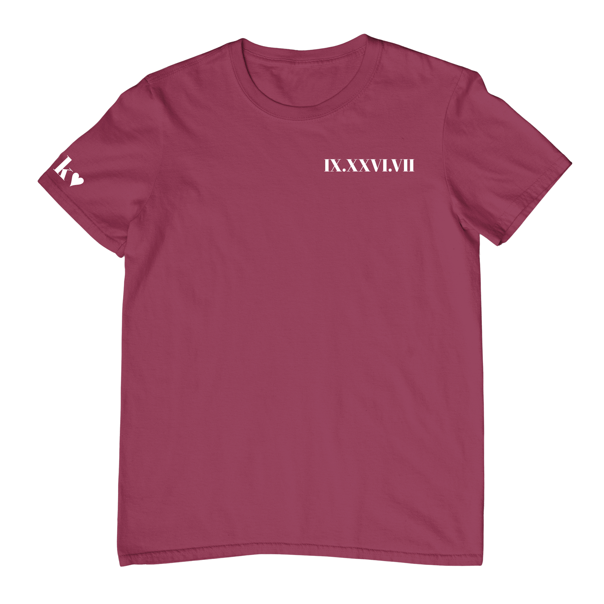 T-shirts Oversize Unisexes - Date en chiffres romains - Majestic Store