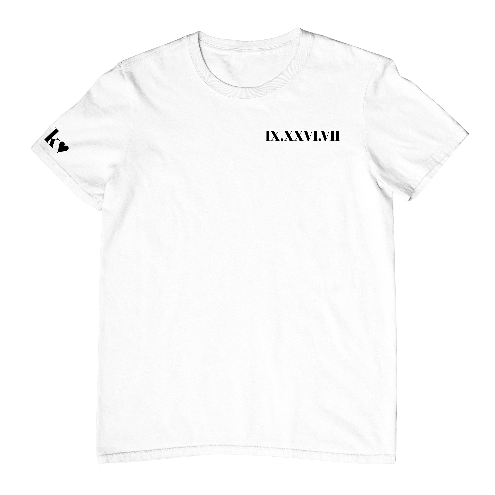 T-shirts Oversize Unisexes - Date en chiffres romains - Majestic Store