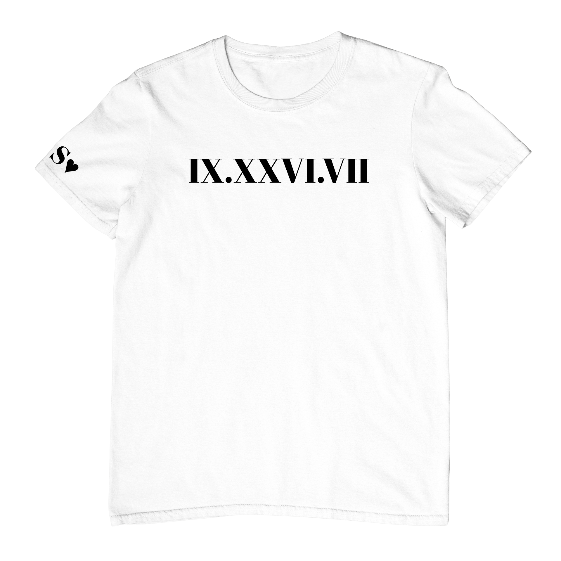 T-shirts Oversize Unisexes - Date en chiffres romains - Majestic Store